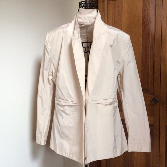 & other stories cotton blend jacket, New, ivory, size 42 - Picture 3 of 8